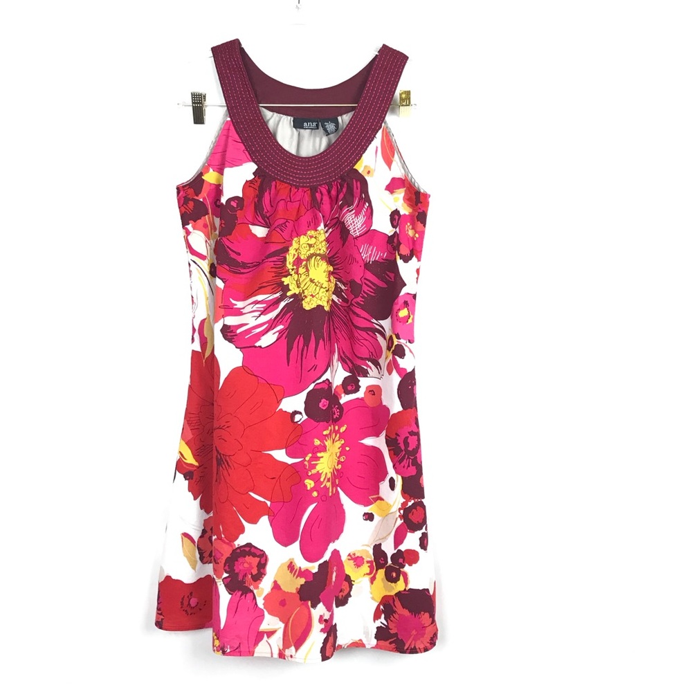 A.N.A. Floral Shift Dress size 8 - Picture 1 of 6